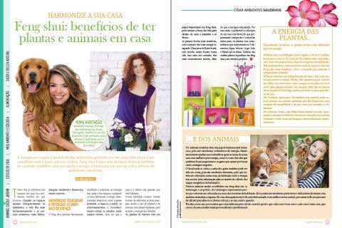 2014 11 Revista VidaSaude Natural Feng Shui Plantas e Animais